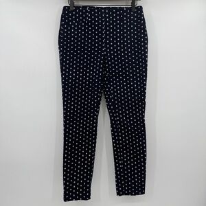 Chicos Pants Women XS Blue So Slimming Leggings Stretch Pull On Geometric Ankle